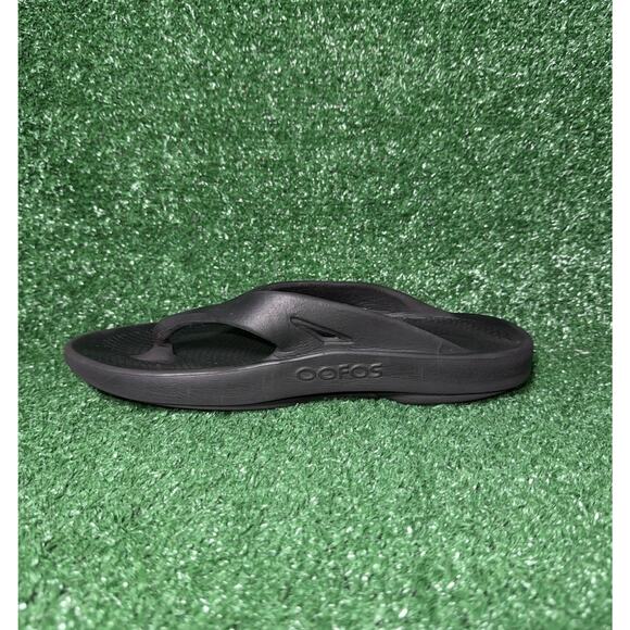 Oofos Ooriginal Recovery Sandals Black Flip Flops Men's Size 8 Women's Size 10 - Picture 3 of 9